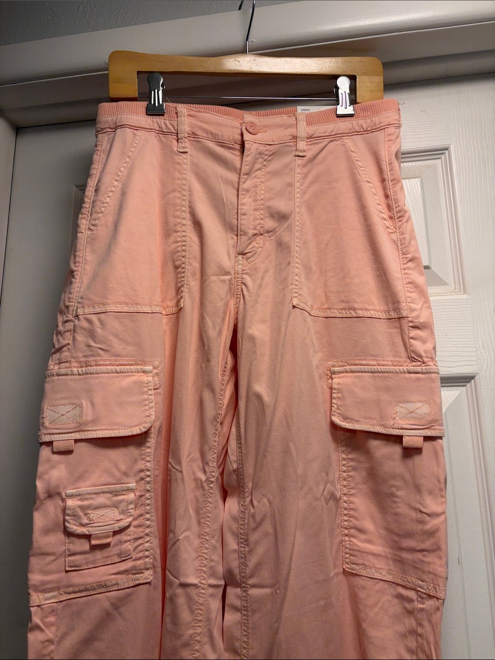 NWT AE Dreamy Drape Stretch Cargo Super High-Waisted Baggy Wide-Leg Pant sz 6 - Picture 7 of 11